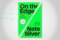 Green and white cover of On the Edge by Nate Silver