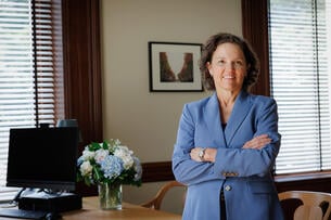 Columbia University interim president Katrina Armstrong