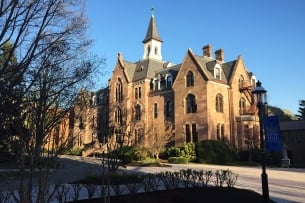 A photo of Seton Hall University's campus.