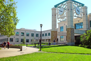 Sonoma State University's campus in California on a sunny day